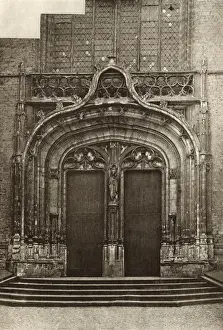 Doorway, Church of Notre Dame, Malines (Mechelen), Belgium