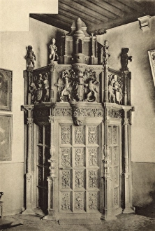 Images Dated 13th June 2017: Doorway in Town Hall, Audenarde (Oudenaarde), Belgium