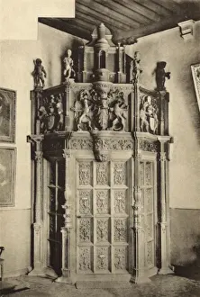 Doorway in Town Hall, Audenarde (Oudenaarde), Belgium
