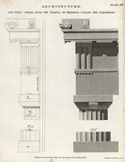 Abrahamrees Gallery: Doric order capital, column and base from the Parthenon