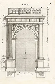 Johann Franck Prints: Doric order portal