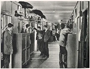 Schoolboys Prints: Dormitory passage in Anglesey, with