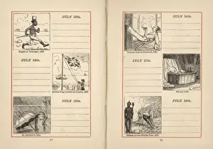 Hamper Prints: Double page spread in a diary for 13-18 July