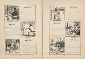 Fox Hunting Collection: Double page spread in a diary for 14-19 May