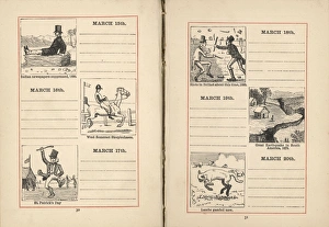 Steeple Chase Gallery: Double page spread in a diary for 15-20 March