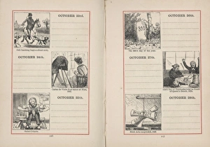 Double page spread in a diary for 23-28 October
