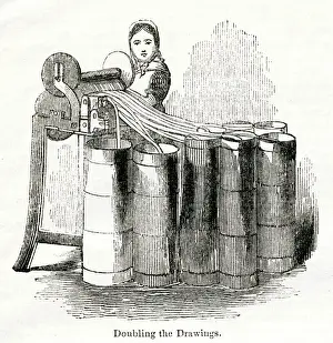 Doubling the drawings in a Yorkshire flax mill