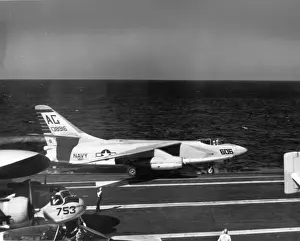 A Douglas A3D-2 Skywarrior 138916 departs