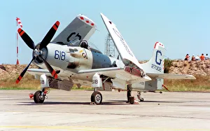 Buaer Prints: Douglas AD-4NA Skyraider F-AZHK (msn 7802, ex BuAer 127002) Date: circa 1992