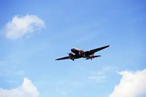 Douglas Dakota IV ZA947 in flight RAE (now BBMF) in 1990