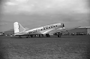 Marshall Prints: Douglas DC-2 VH-CDZ Marshall Airways Bankstown 1955
