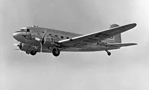 Douglas DC-3 G-AGNG BOAC in flight