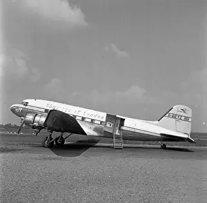Beauvais Prints: Douglas DC-3 G-AGYZ Skyways of London Beauvais 1960
