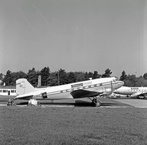 Douglas DC-3 G-AGYZ Skyways of London Lympne 1964