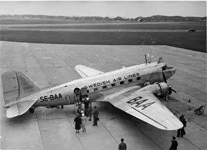 Douglas DC-3 SE-Ba ֲnen (The Eagle) of Swedish Air Lines