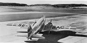 Douglas DC-3 SE-BAC Falken (The Falcon) of Swedish Air Lines