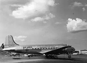 Stockholm Prints: Douglas DC-4 SE-BBA Nordan of Swedish Air Lines at Bromm