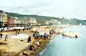 Douglas, Isle of Man (hand coloured photo)