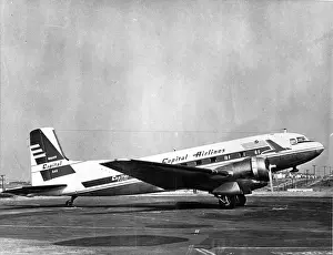 A Douglas Super DC-3 N16019 of Capital Airlines