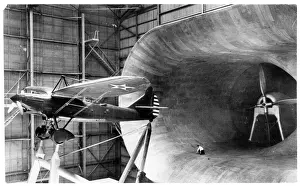 Naca Prints: Douglas YO-31A 31-604 (in the NACA wind tunnel at Langley)