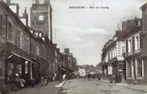 Bourg Prints: Doullens, France - Rue du Bourg