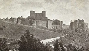 Dover Castle from Connaught Park, Kent