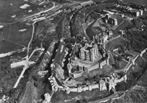 Motte Collection: Dover Castle, Kent - Aerial View