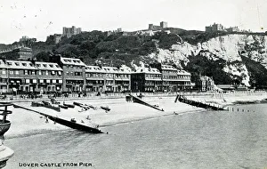 Dover Prints: Dover Castle from the Pier, Kent