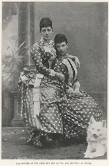 Dowager Prints: Dowager Empress Marie Feodorovna of Russia and Queen Alexand