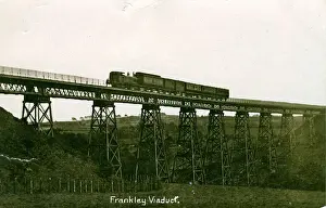 Viaduct Prints: Dowery Dell Viaduct with Train, Frankley - Hunnington