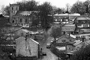 Cold Gallery: Downham village, Ribble Valley