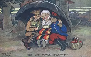 Entente Prints: Are We Downhearted? by Ethel Parkinson