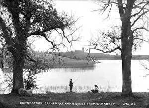 Inch Prints: Downpatrick Cathedral and River Quoile from Inch Abbey