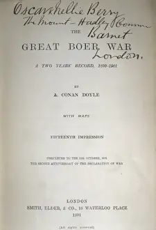 Conan Prints: DOYLE, Arthur Conan (1859-1930). British writer