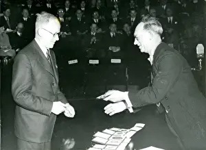 Griffith Prints: Dr A. A. Griffith (left) receives the Royal Aeronautical ?