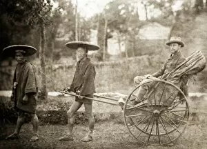 1877 Collection: Dr Christopher Dresser on a rickshaw, Japan