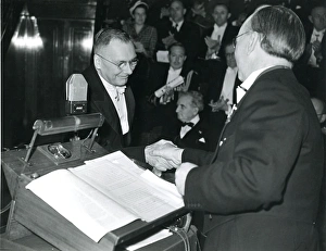 Dr Hugh Dryden, left, is presented with his certificate ? Dr Hugh Dryden, left, is presented with his certificate ?