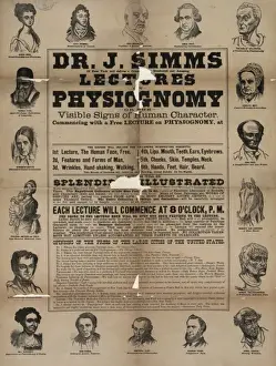Simms Prints: Dr. J. Simms. Lectures on physiognomy