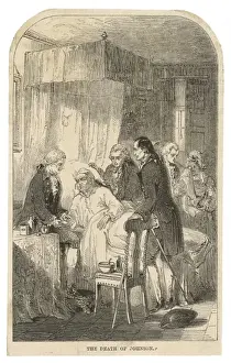Concern Prints: Dr Johnson / Deathbed