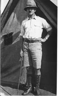 Images Dated 20th June 2016: Dr N P Jewell at Bura Camp, Kenya, East Africa, WW1