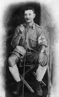 Dr N P Jewell at Bura Camp, Kenya, East Africa, WW1