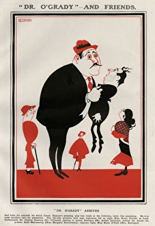 Images Dated 9th January 2012: Dr O Grady Arrives - Cast caricatures