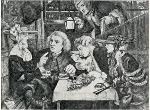 Images Dated 10th February 2020: Dr Samuel Johnson at the Mitre Tavern, London