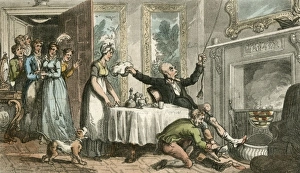 Images Dated 29th September 2011: Dr Syntax mistakes a private house for an inn