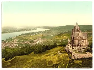 Drachenburg and Konigswinter, the Rhine, Germany