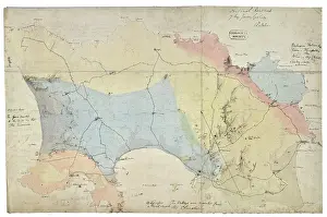 Survey Prints: Draft of the first geological map of Jersey [c.1828]