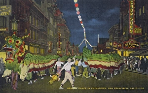 Chop Gallery: Dragon Dance, Chinatown, San Francisco, California, USA
