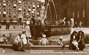 Dragon Fountain - Town Hall Square - Copenhagen, Denmark