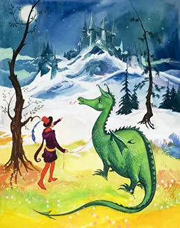 Leash Prints: Dragon on a leash