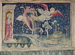 Tapestries Gallery: Dragon Persecuting the Woman. Apocalypse of Angers